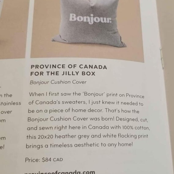 Bonjour pillowcase from Jillybox - Picture 2 of 4